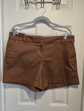 J. Crew Chestnut Brown Chino Bermuda Shorts sz 10